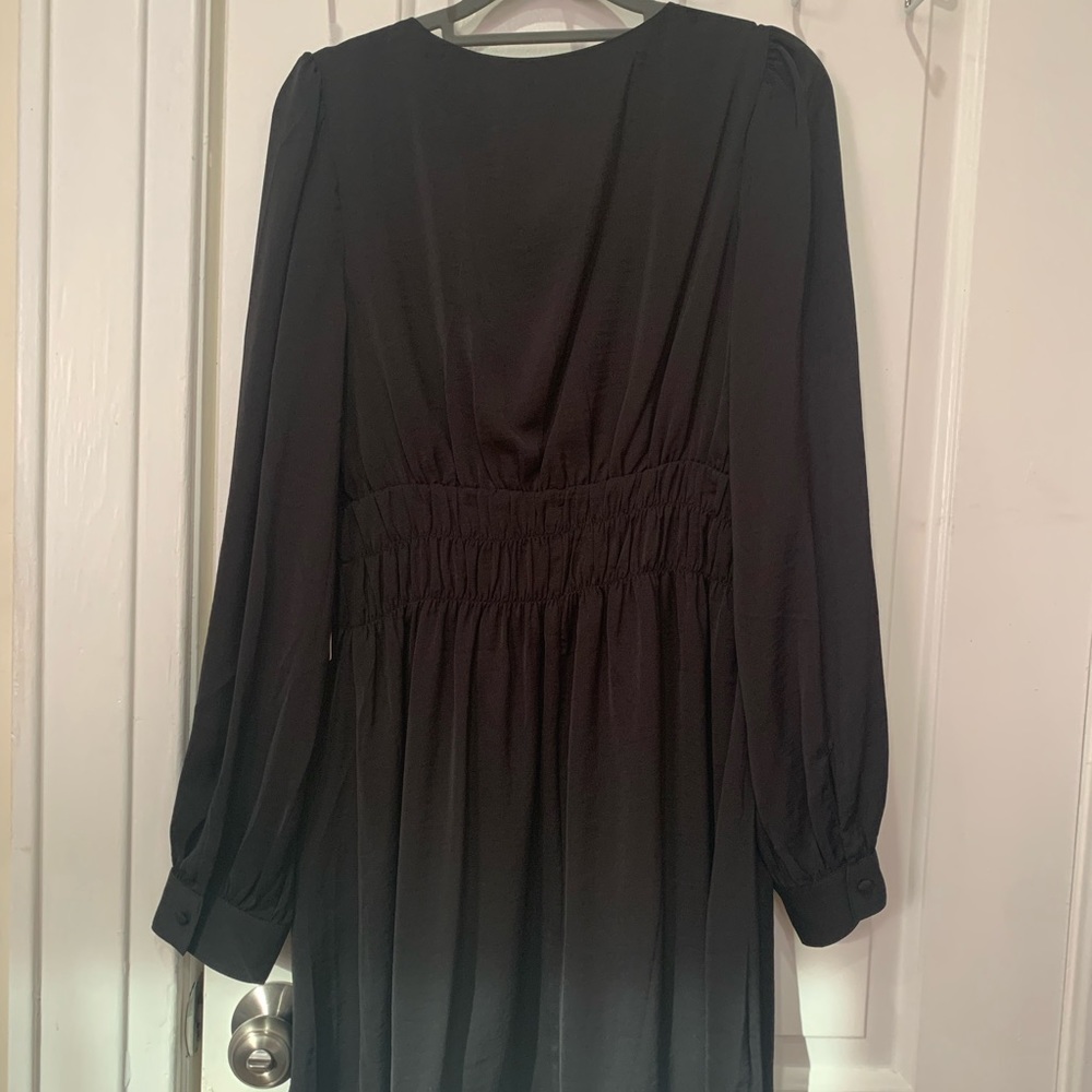 Express long sleeve back dress.
